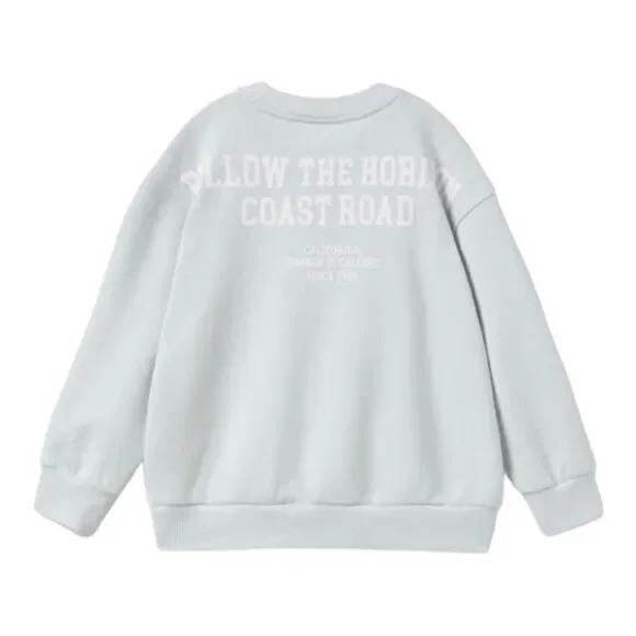 ZARA Kids | Sky Blue | TEXT PRINT SWEATSHIRT - Picture 2 of 4